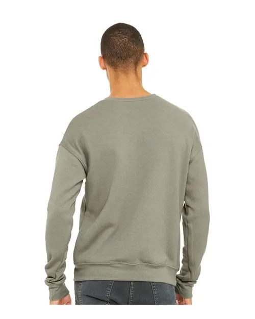 BELLA   CANVAS Sponge Fleece Drop Shoulder Crewneck Sweatshirt 3945 Heather Stone