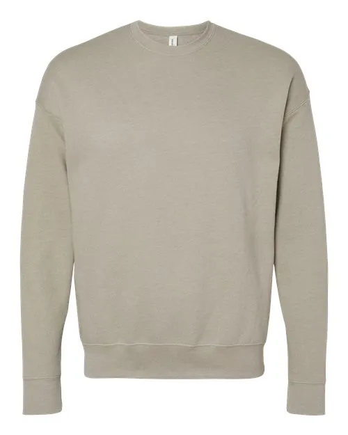 BELLA   CANVAS Sponge Fleece Drop Shoulder Crewneck Sweatshirt 3945 Heather Stone