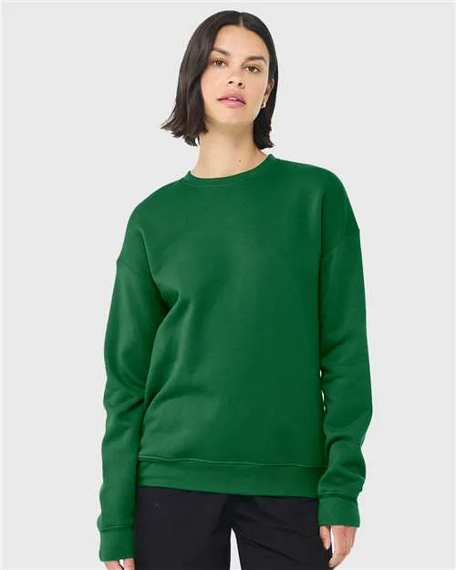 BELLA   CANVAS Sponge Fleece Drop Shoulder Crewneck Sweatshirt 3945 Heather Stone