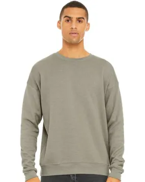 BELLA   CANVAS Sponge Fleece Drop Shoulder Crewneck Sweatshirt 3945 Heather Stone