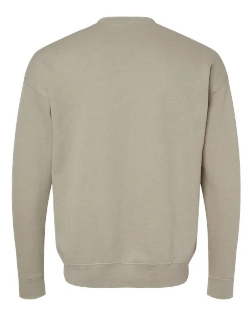 BELLA   CANVAS Sponge Fleece Drop Shoulder Crewneck Sweatshirt 3945 Heather Stone