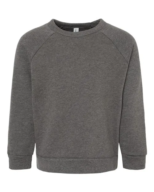 BELLA   CANVAS Toddler Sponge Fleece Raglan Sweatshirt 3901T