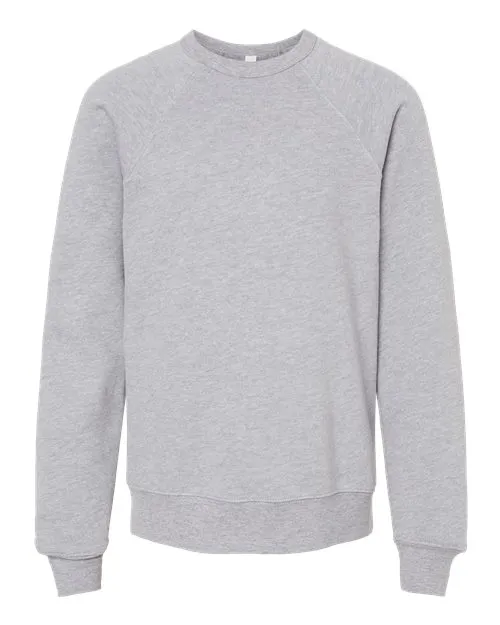 BELLA   CANVAS Toddler Sponge Fleece Raglan Sweatshirt 3901T