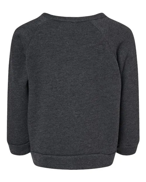 BELLA   CANVAS Toddler Sponge Fleece Raglan Sweatshirt 3901T