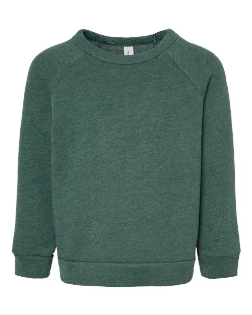 BELLA   CANVAS Toddler Sponge Fleece Raglan Sweatshirt 3901T