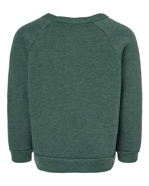 BELLA   CANVAS Toddler Sponge Fleece Raglan Sweatshirt 3901T