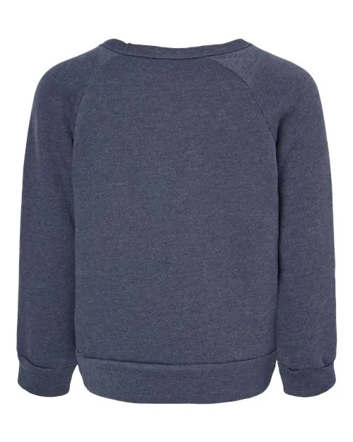 BELLA   CANVAS Toddler Sponge Fleece Raglan Sweatshirt 3901T