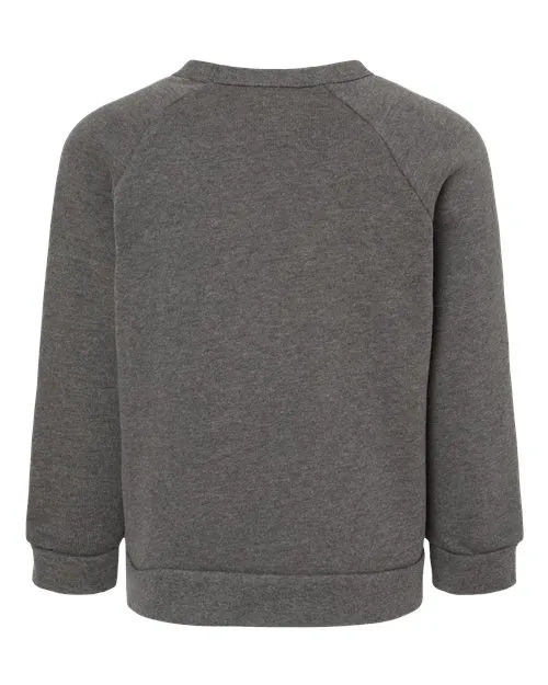 BELLA   CANVAS Toddler Sponge Fleece Raglan Sweatshirt 3901T