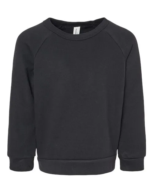 BELLA   CANVAS Toddler Sponge Fleece Raglan Sweatshirt 3901T