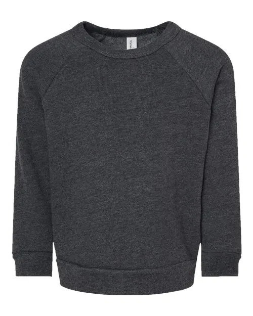 BELLA   CANVAS Toddler Sponge Fleece Raglan Sweatshirt 3901T