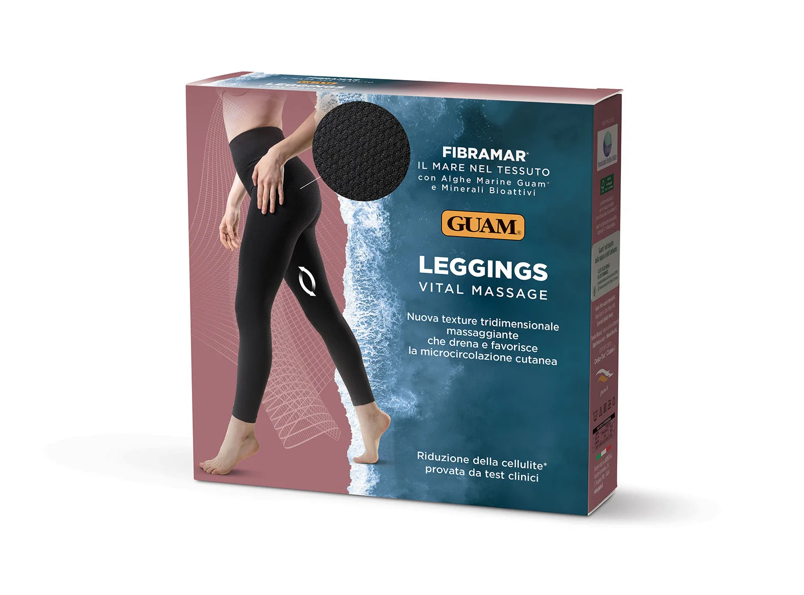 Guam Vital Massage Anti-cellulite Leggings with Compression