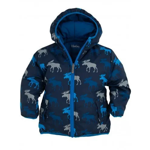 Hatley Reversible Puffer - Graphic Moose