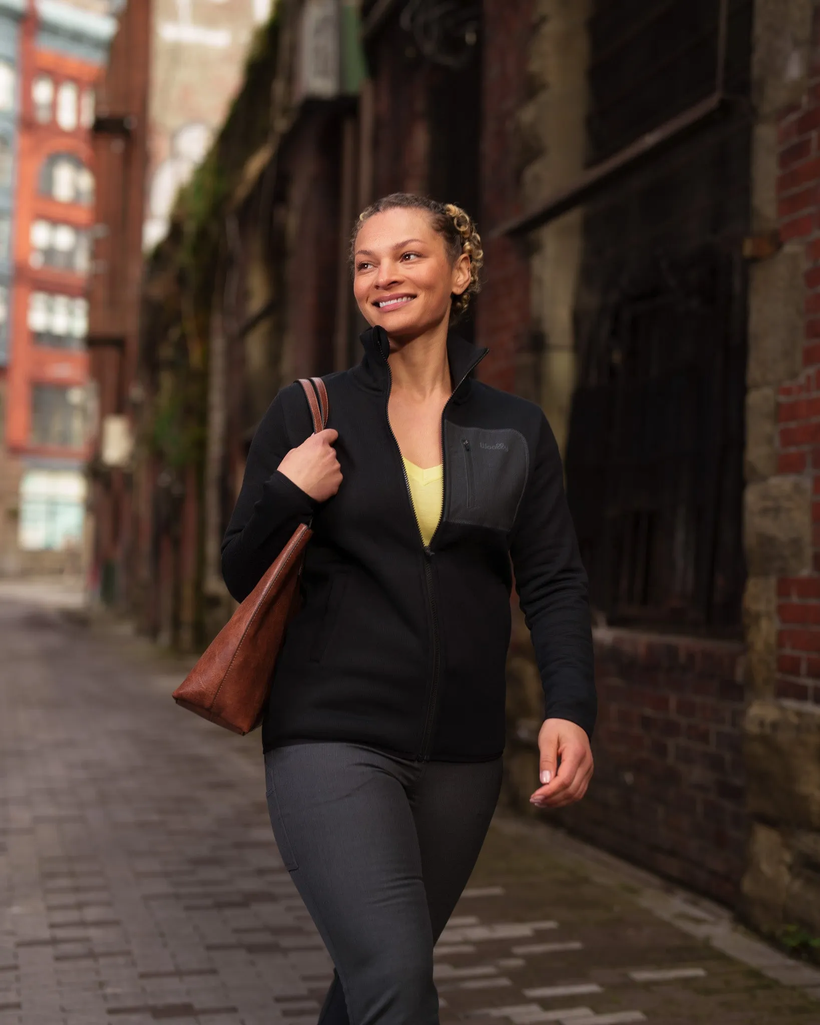 Merino Fleece Crew Zip