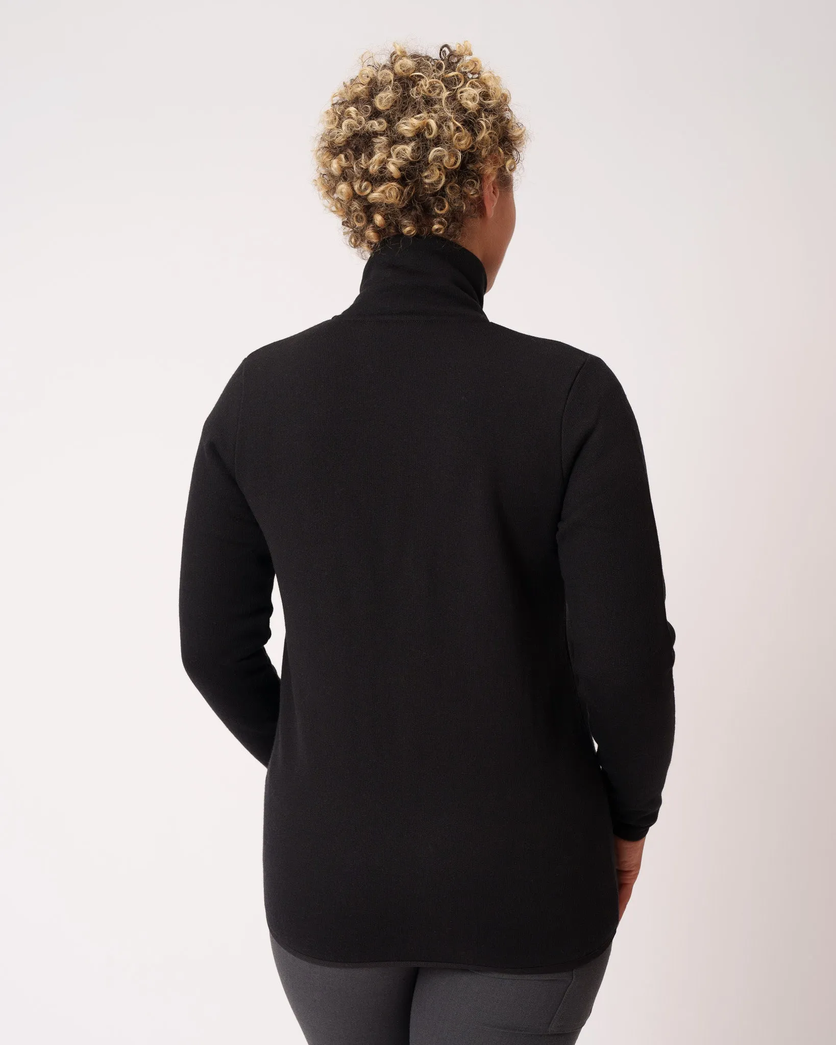 Merino Fleece Crew Zip