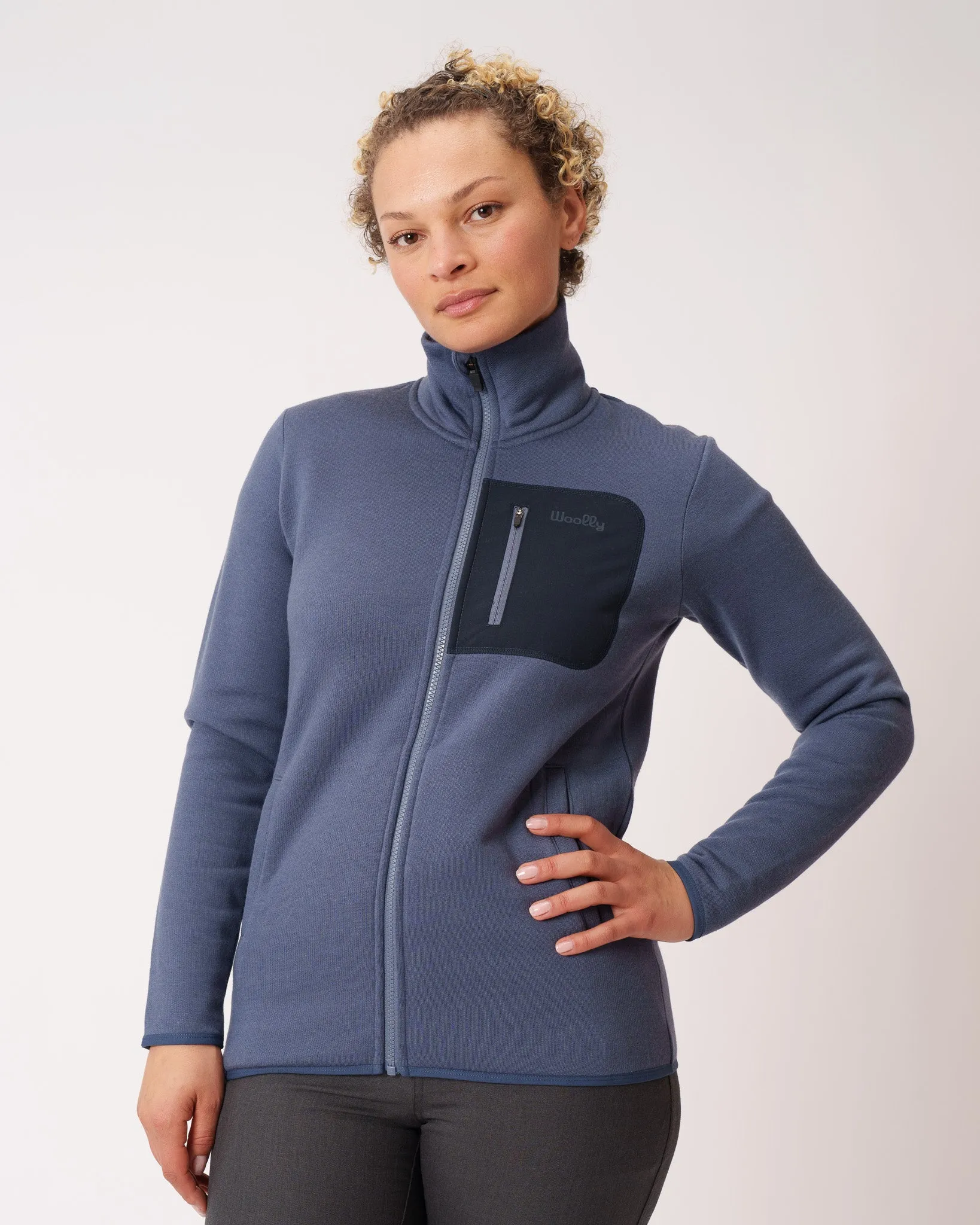 Merino Fleece Crew Zip