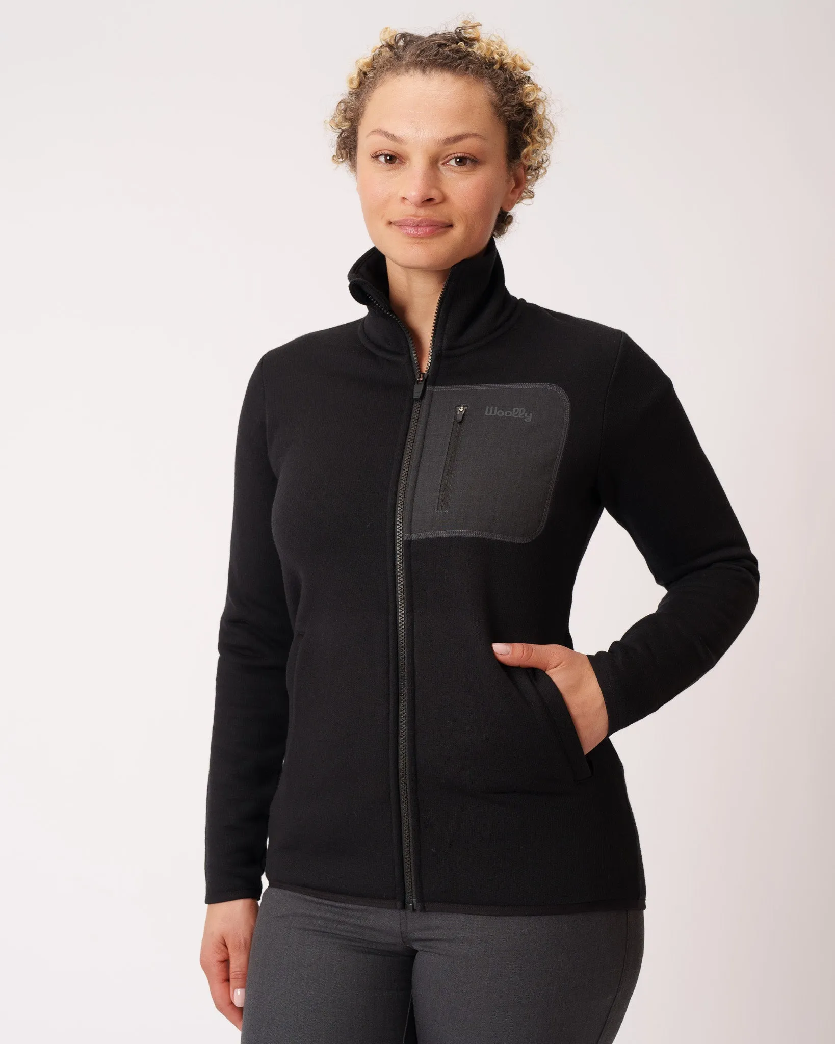 Merino Fleece Crew Zip
