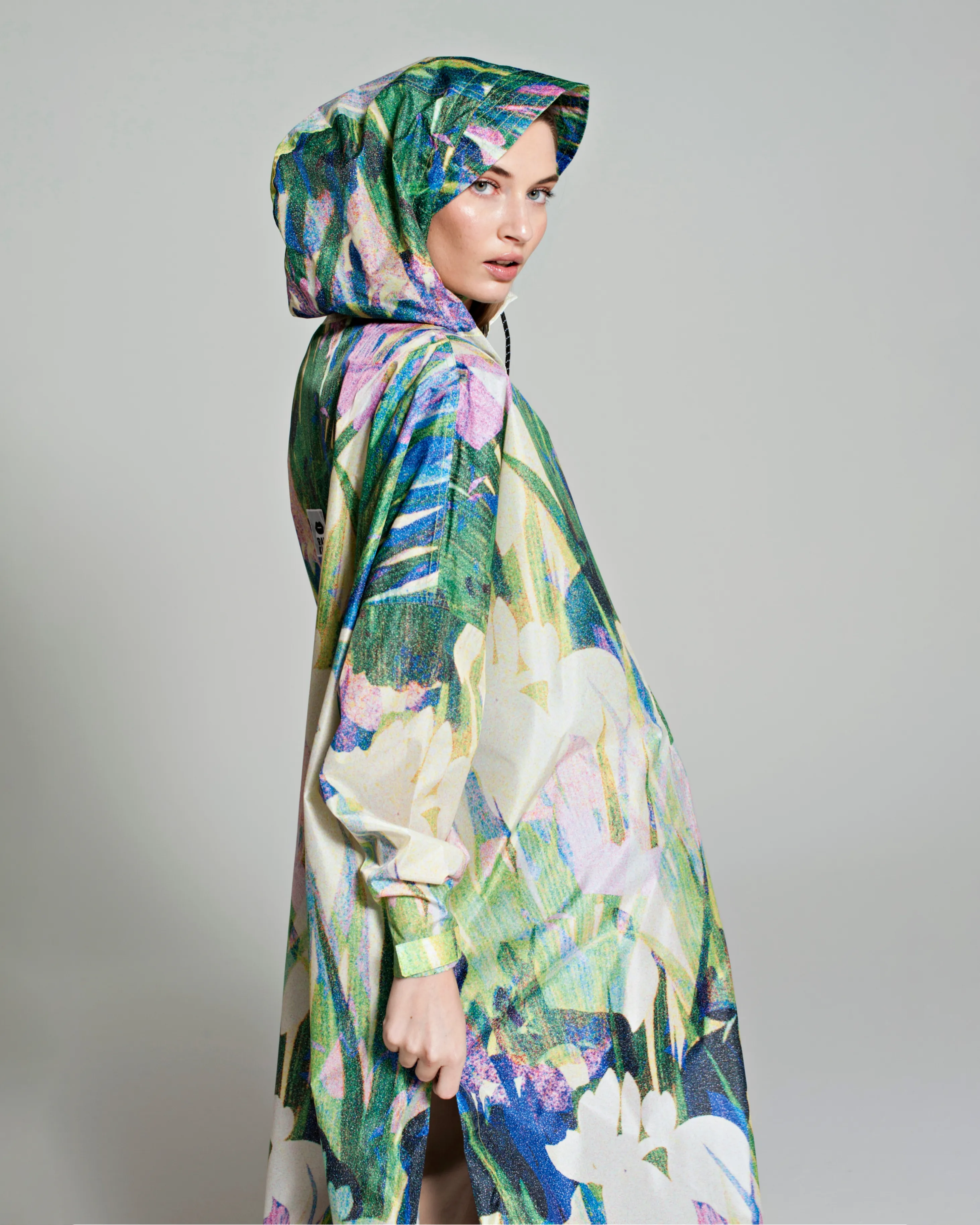 Rain Poncho in Lily