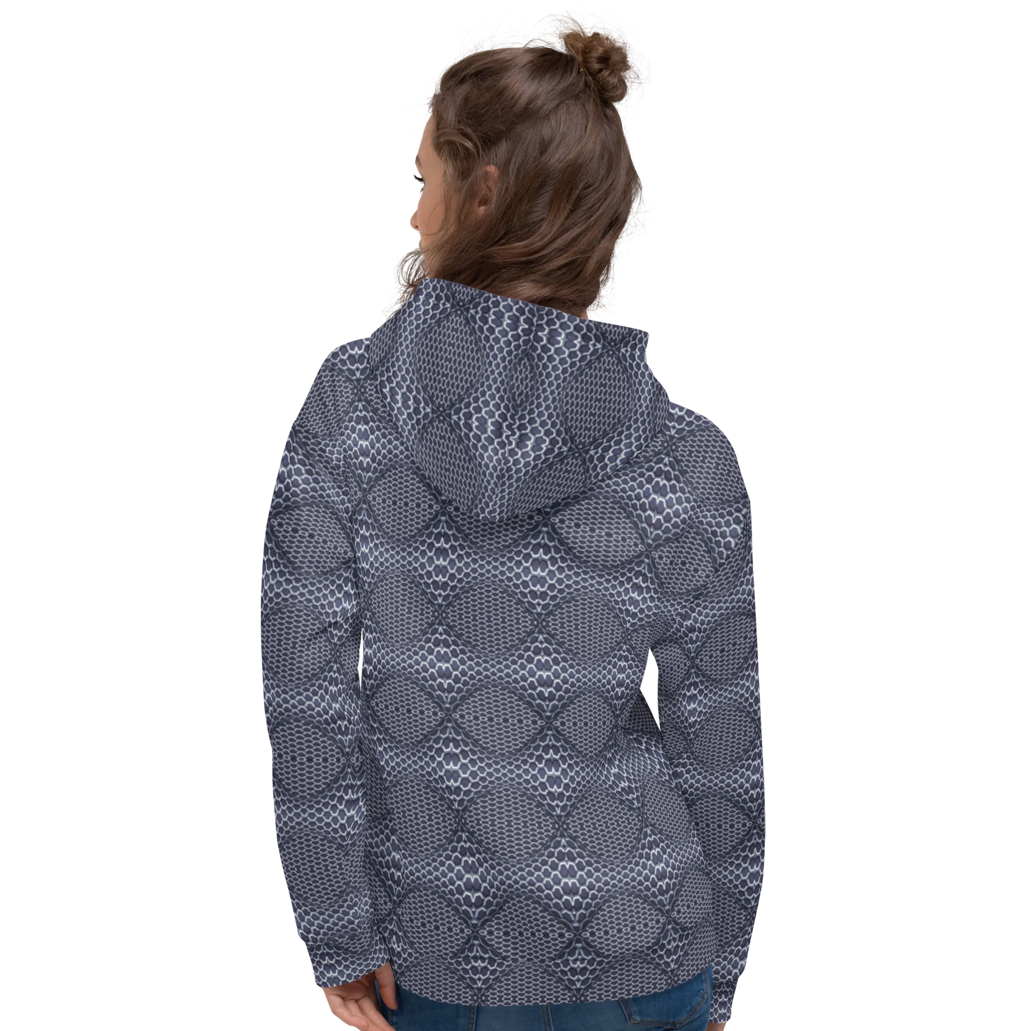 Recursia Illusions Game Women's Hoodie In Blue