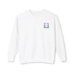 Striped Palm Logo Crewneck Sweatshirt