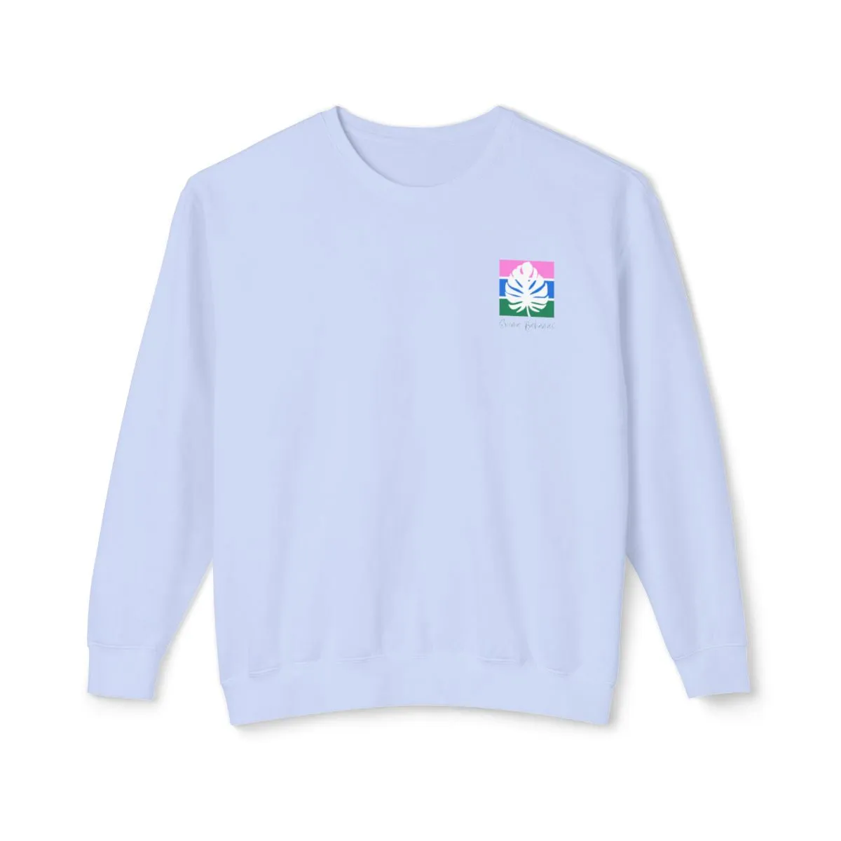 Striped Palm Logo Crewneck Sweatshirt