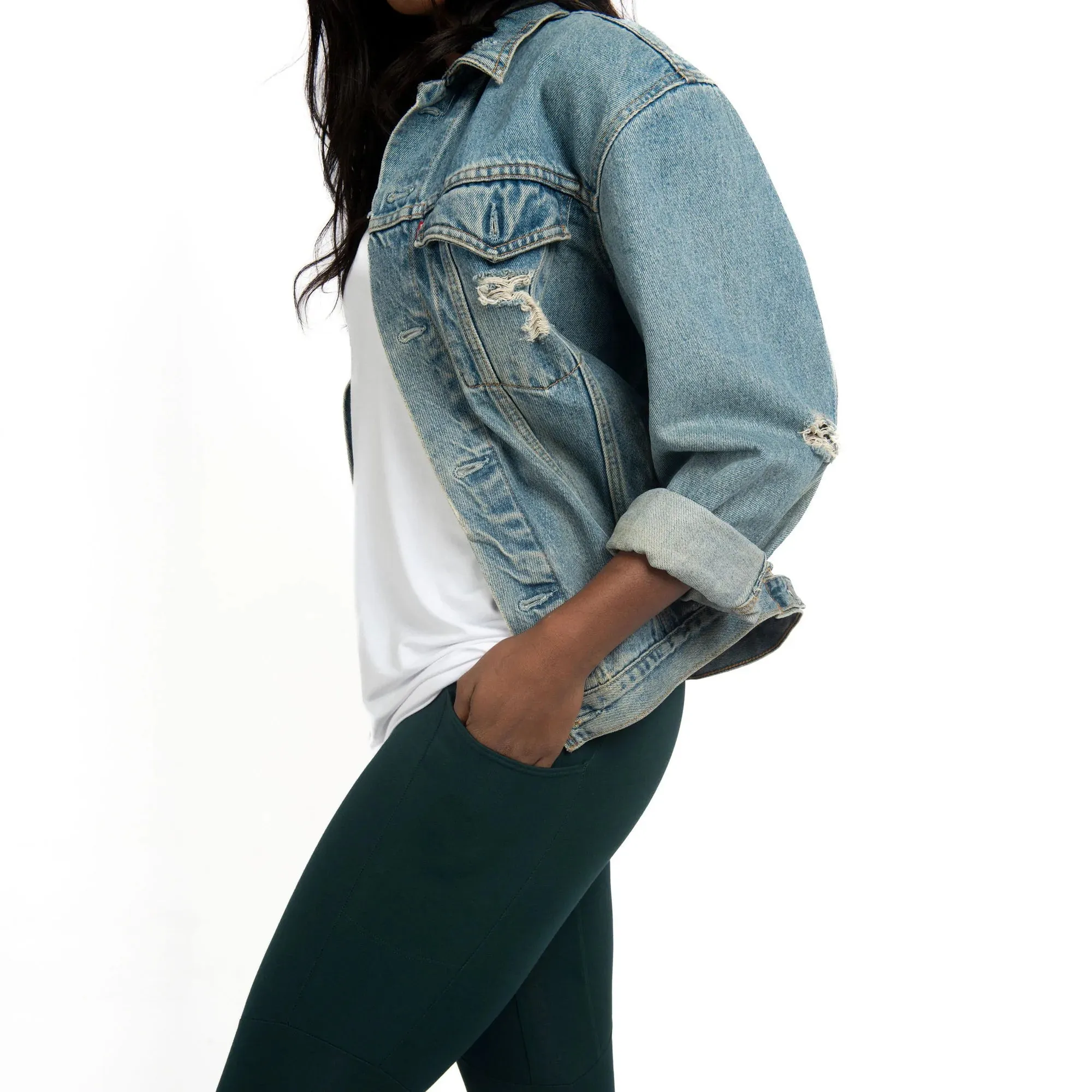 The Dressy Leggings in Alpine Green - Final Sale