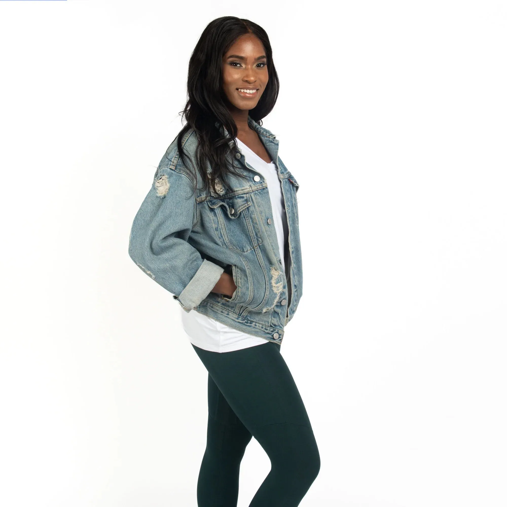 The Dressy Leggings in Alpine Green - Final Sale